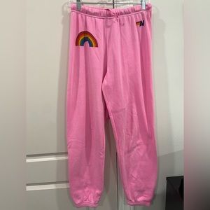 Aviator Nation pink sweatpants